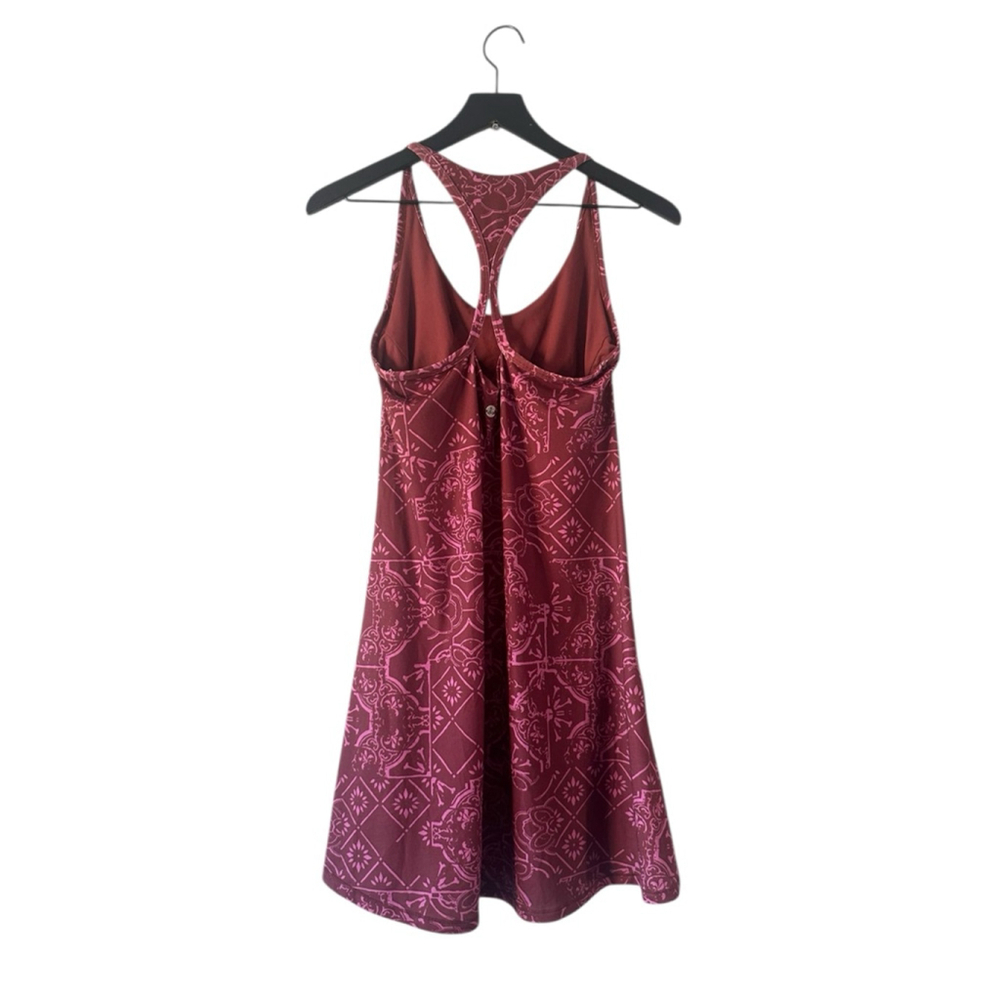 prAna Burgundy Pink Racerback Travel Dress w/ Pocket Size Small - Picture 8 of 9